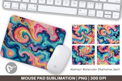 Mouse Pad Abstract Watercolor Swirl Product Image 1