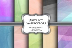 Abstract Watercolors Digital Paper Pack Product Image 1