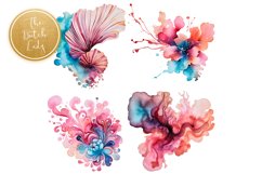 Boho Esoteric Watercolor Clipart Set - 25 .PNG Files Product Image 2