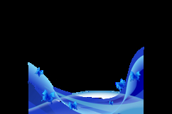 Abstract wave blue curve decoration background butterfly Product Image 2