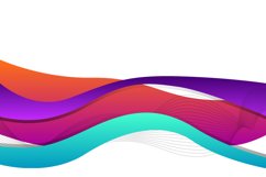 Abstract wave business banner design Product Image 1