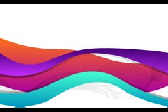 Abstract wave business banner design Product Image 2