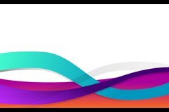 Abstract wave business banner template Product Image 2