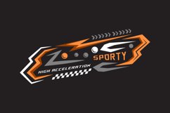 Abstract wrap decal sticker race vehicle vector Product Image 2