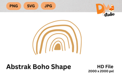Abstract Boho Shape Product Image 1