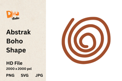 Abstract Boho Shape Product Image 1