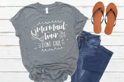 Mermaid Hair Don't Care, Hand Lettered Cut File, Hair SVG Product Image 3