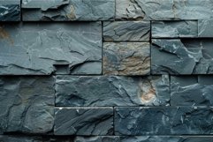 Textured slate stone wall background Product Image 1