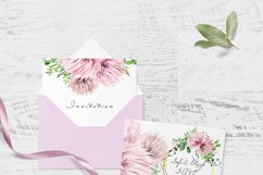 Purple Watercolor Wedding Invitation Floral Clipart Frame Product Image 3