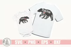 Mama bear svg, baby bear svg, mom life svg Product Image 3