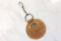 Circle Quarter holder Key fob chain template svg dxf png ai Product Image 1