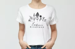 Kindness SVG, Embrace SVG, Flowers SVG, Bouquet Flowers SVG Product Image 2