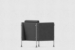 Isometric Arm Chair 3D isolated render Product Image 1