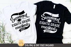 I Survived Eighth Grade Masked 2021 | Last Day of School Product Image 1