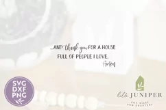 And Thank You For A House SVG, Farmhouse Thanksgiving SVG Product Image 2