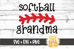 Softball Grandma - Softball SVG PNG DXF Cut Files Product Image 2