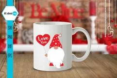 Love You Svg, Gnome Svg, Valentine's Svg Product Image 4