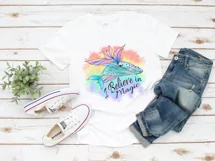 Magical Whale Print |Whale Design | Miracles | Rainbow Color Product Image 3