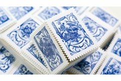 communication blue stamp Product Image 1