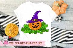 Pumpkin Witch Hat SVG, Halloween SVG, Pumpkin SVG file Product Image 4