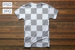 White pattern t-shirt mockup