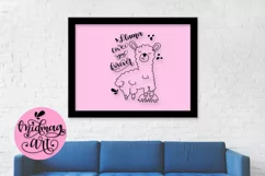 Llama love you forever svg, png, jpeg, eps and dxf Product Image 3