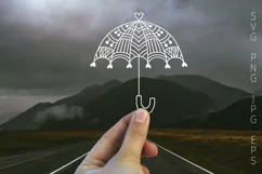 Umbrellas paper cut SVG, EPS, PNG, JPG Product Image 2