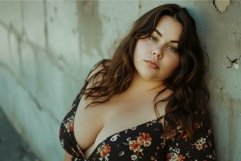 Ample Chubby woman. Generate Ai Product Image 1