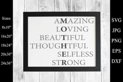 Mom Words SVG EPS PNG Mother Letters Quote SVG Mother's Day Product Image 1