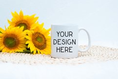 Mug Mockup 11 Oz Blank White Coffee Cup White Handle Product Image 1