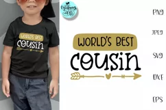 World's best cousin svg, cousin shirt svg Product Image 1
