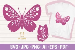Butterfly SVG, butterfly PNG, butterfly silhouette Product Image 1