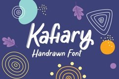 Web Font Kafiary - Handrawn Font Product Image 1