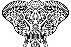Elephant Mandala | vector files Product Image 3