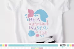 Be a mermaid SVG, mermaid quote, svg cut files for cricut Product Image 3