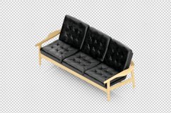 Isometric Arm Chair 3D isolated render Product Image 1