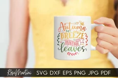 Autumn Breeze Beautiful Leaves SVG PNG Fall SVG Autumn Product Image 2