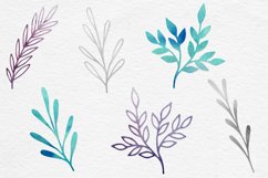 Silver Foil And Watercolor Botanical Product Image 4