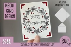 Christmas insert card design| Paper cutting | Cricut Joy svg Product Image 1