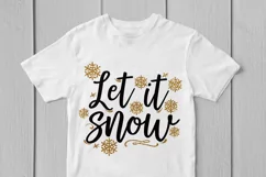Let It Snow Christmas - Christmas SVG EPS DXF PNG Cut File Product Image 3