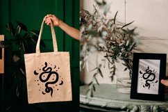 Celestial snake svg, Reptile clipart, Moon phase svg Product Image 3