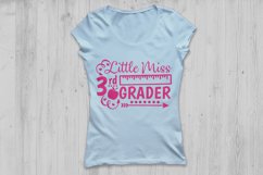 Little Miss 3rd grade svg, back to school svg, School svg. Product Image 2