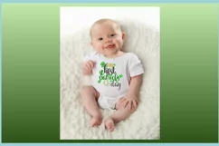 Baby's First St Patrick's Day Holiday SVG DXF EPS PNG files Product Image 3