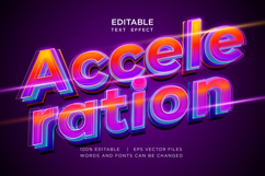 neon editable text effect style vector bundle Product Image 2