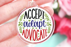 Accept adapt advocate SVG, Keychain SVG Design Product Image 1