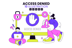 10 Access Denied Illustration Product Image 1