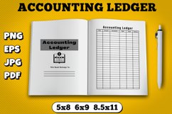 Amazon kdp accounting ledger interior for kindle publisher Product Image 1