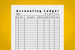 Amazon kdp accounting ledger interior for kindle publisher Product Image 2