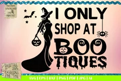 I only shop at BOO-tiques | Halloween boutique | boo sheet Product Image 1