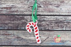 Christmas Candy Stick In The Hoop Ornament Product Image 1